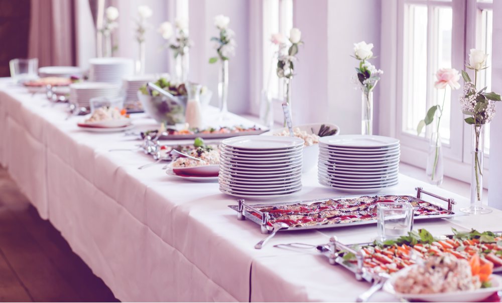 Catering wedding buffet