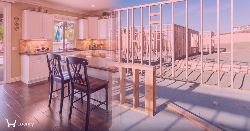 Transition of Beautiful New Home Kitchen From Framing To Completion.