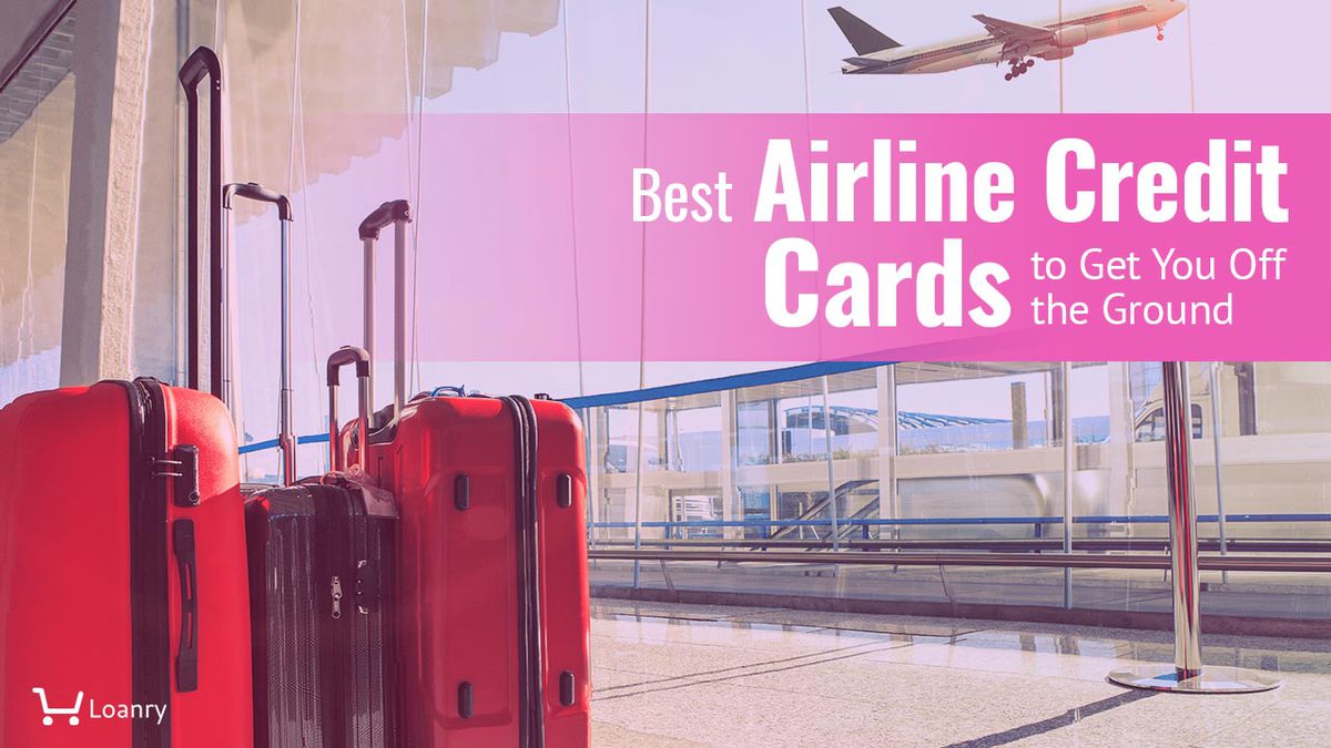 Stack of traveling luggage in airport terminal and passenger plane flying over sky