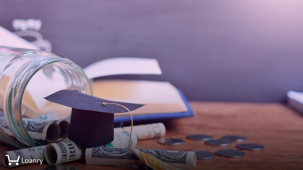 Hat graduation model on banknote saving for concept finance education and scholarships