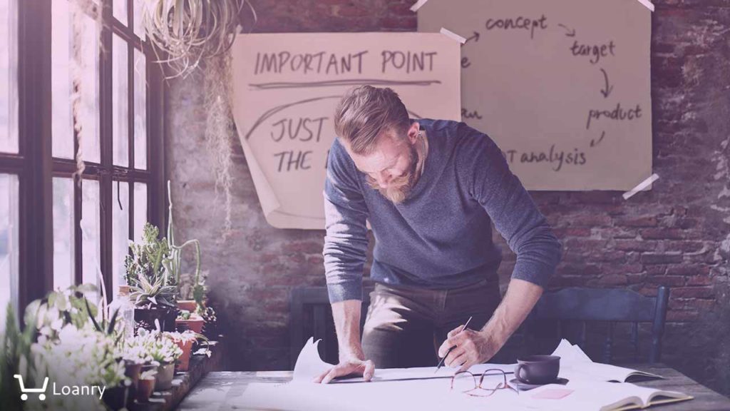 Businessman Determine Ideas Writing Working Concept