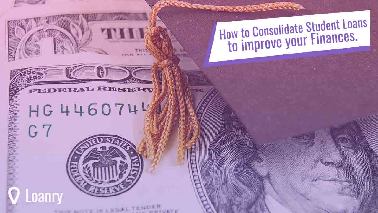 Mini graduation cap on dollar bills.